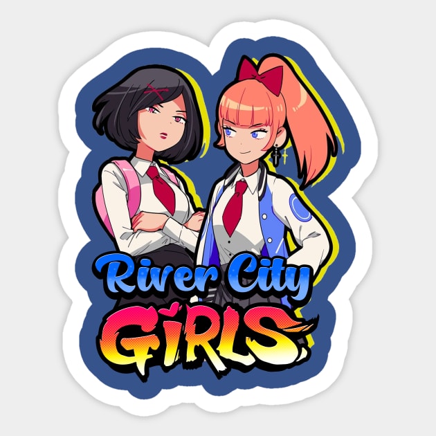 River City Girls: Misako and Kyoko 2 Sticker by MrDelta